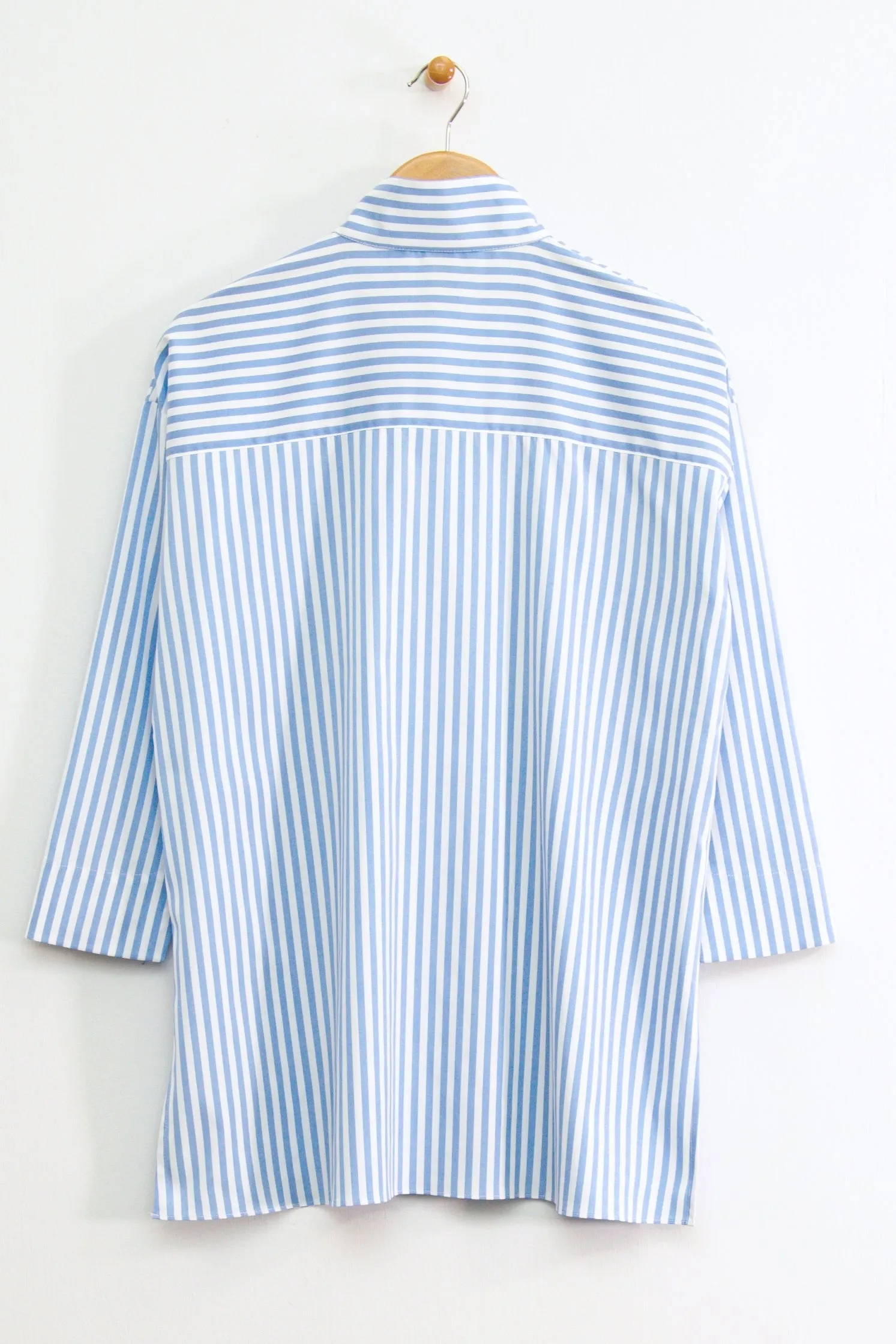 36" Oversized Striped Blouse