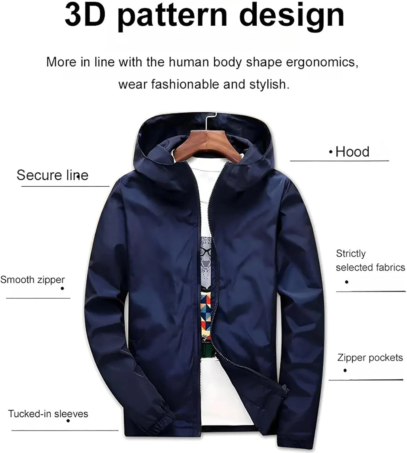 Anti-Puncture Jacket, Anti Puncture Jacket, Windproof Breathable Waterproof Tactical Jacket Hoodie for Men and Women