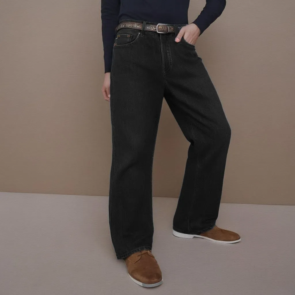 Baggy Jeans for Men Casual Straight Leg Relaxed Fit Jeans Y2K Hip Hop Harajuku Denim Pants Vintage Streetwear Jeans