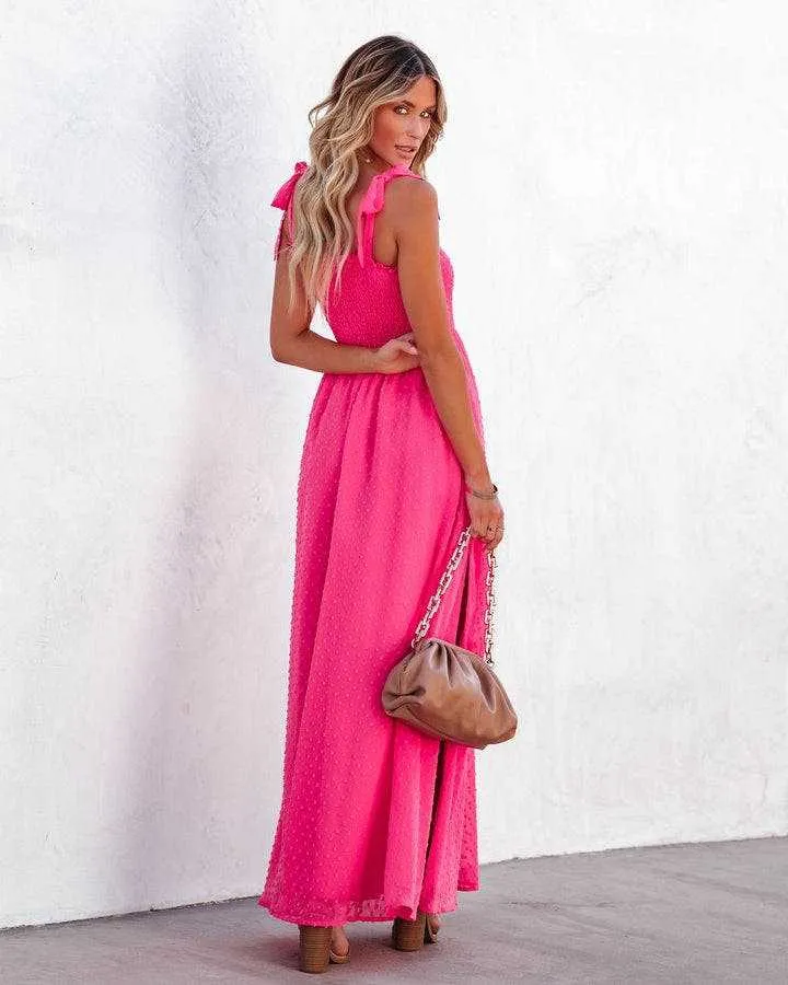 BerriesJam - 2024 Sleeveless Square Collar Mesh Beach Holiday Tulle Sundress