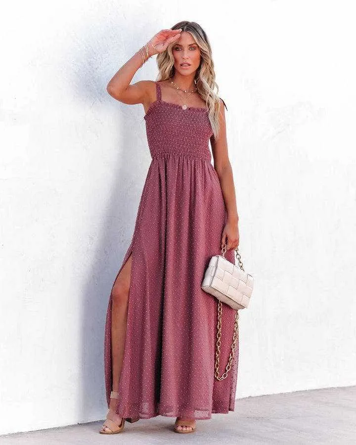 BerriesJam - 2024 Sleeveless Square Collar Mesh Beach Holiday Tulle Sundress