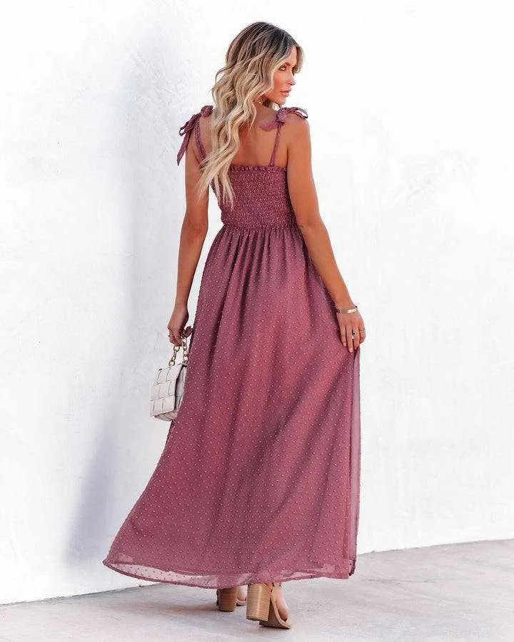 BerriesJam - 2024 Sleeveless Square Collar Mesh Beach Holiday Tulle Sundress