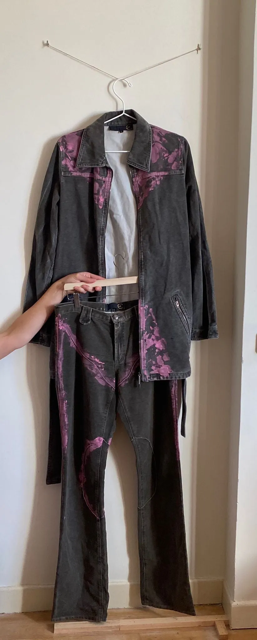 Cavalli Trench and jeans set