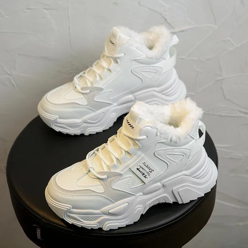 Comfortable and versatile velvet sneakers
