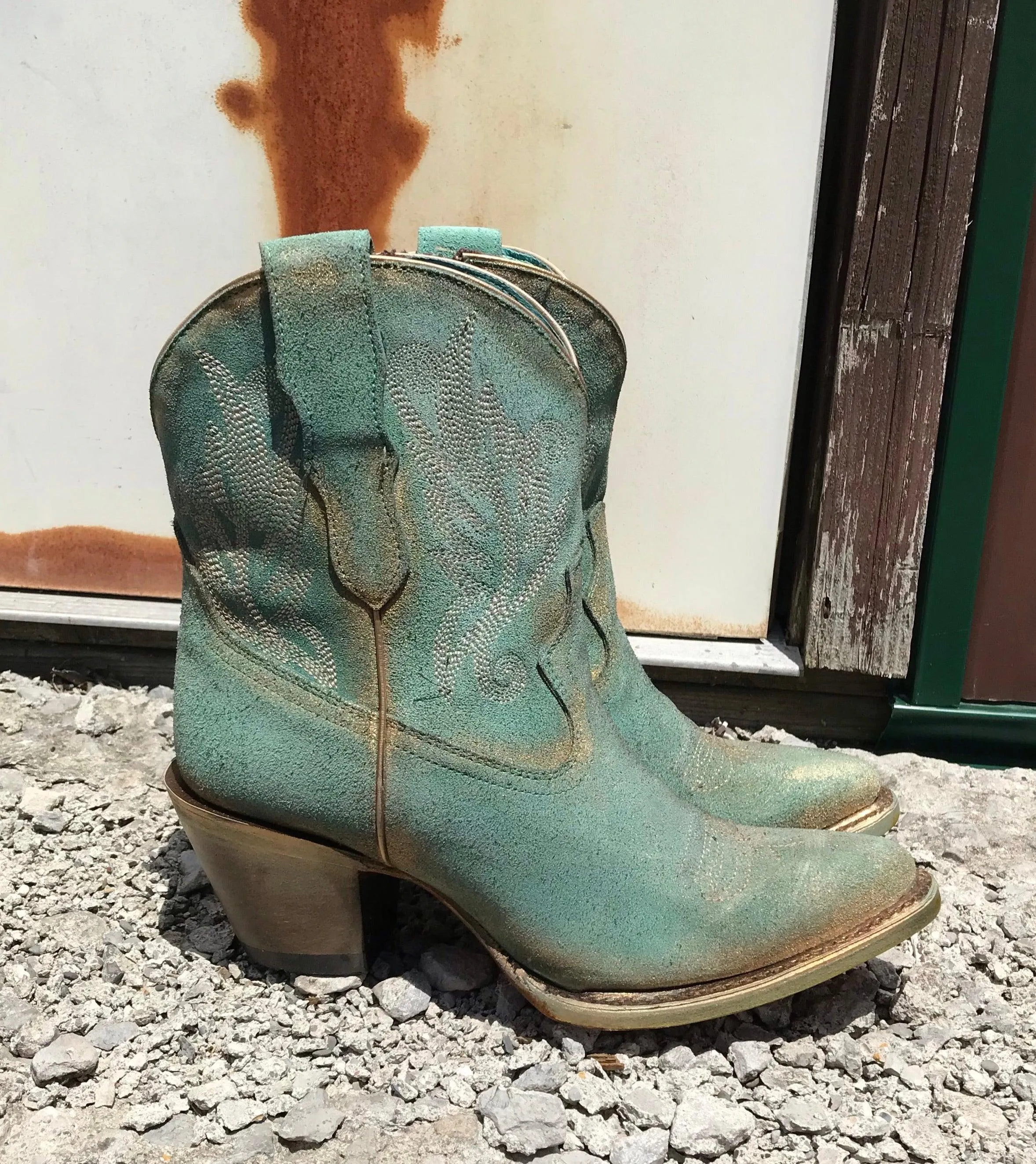 Corral Women's Mint J Toe Ankle Cowgirl Boots A4256