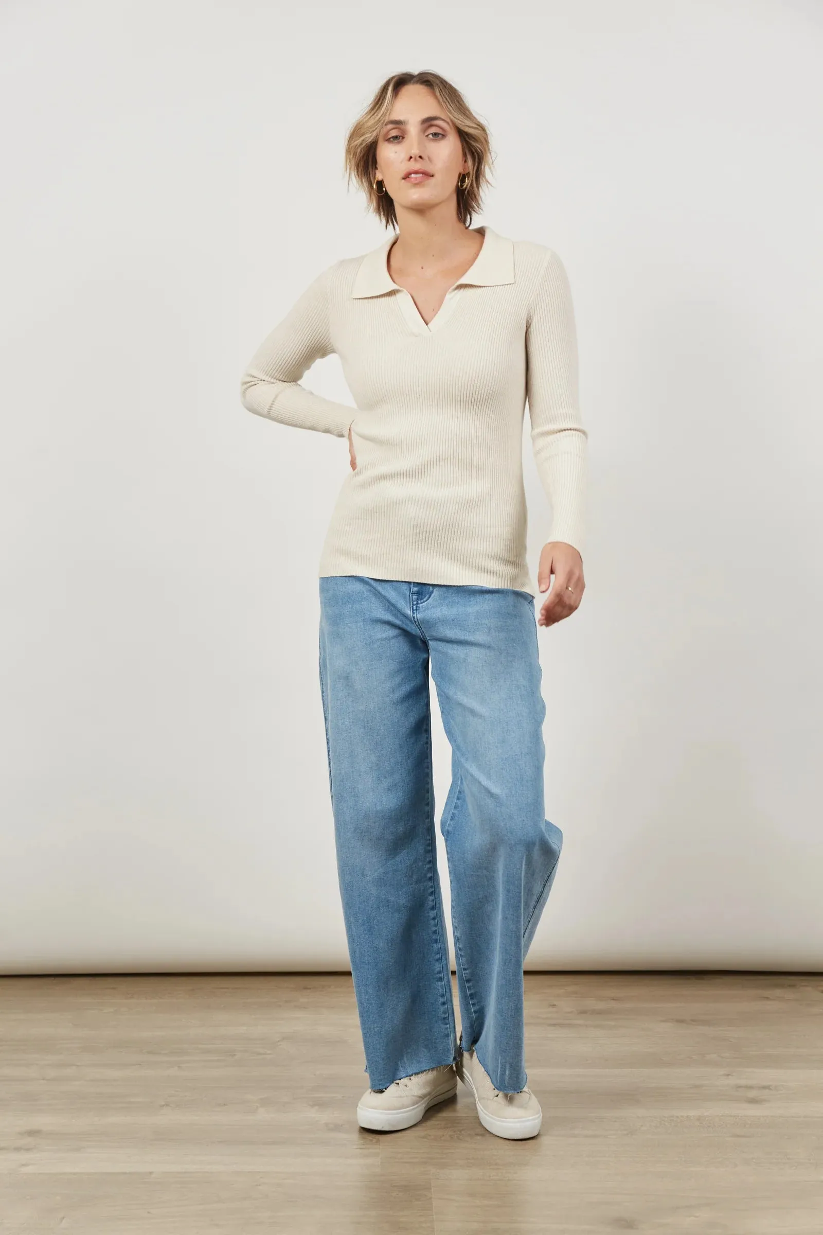 Cosmo Knit Top - Crème