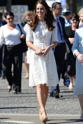Elegant Cocktail Kate Middleton Lace Dress