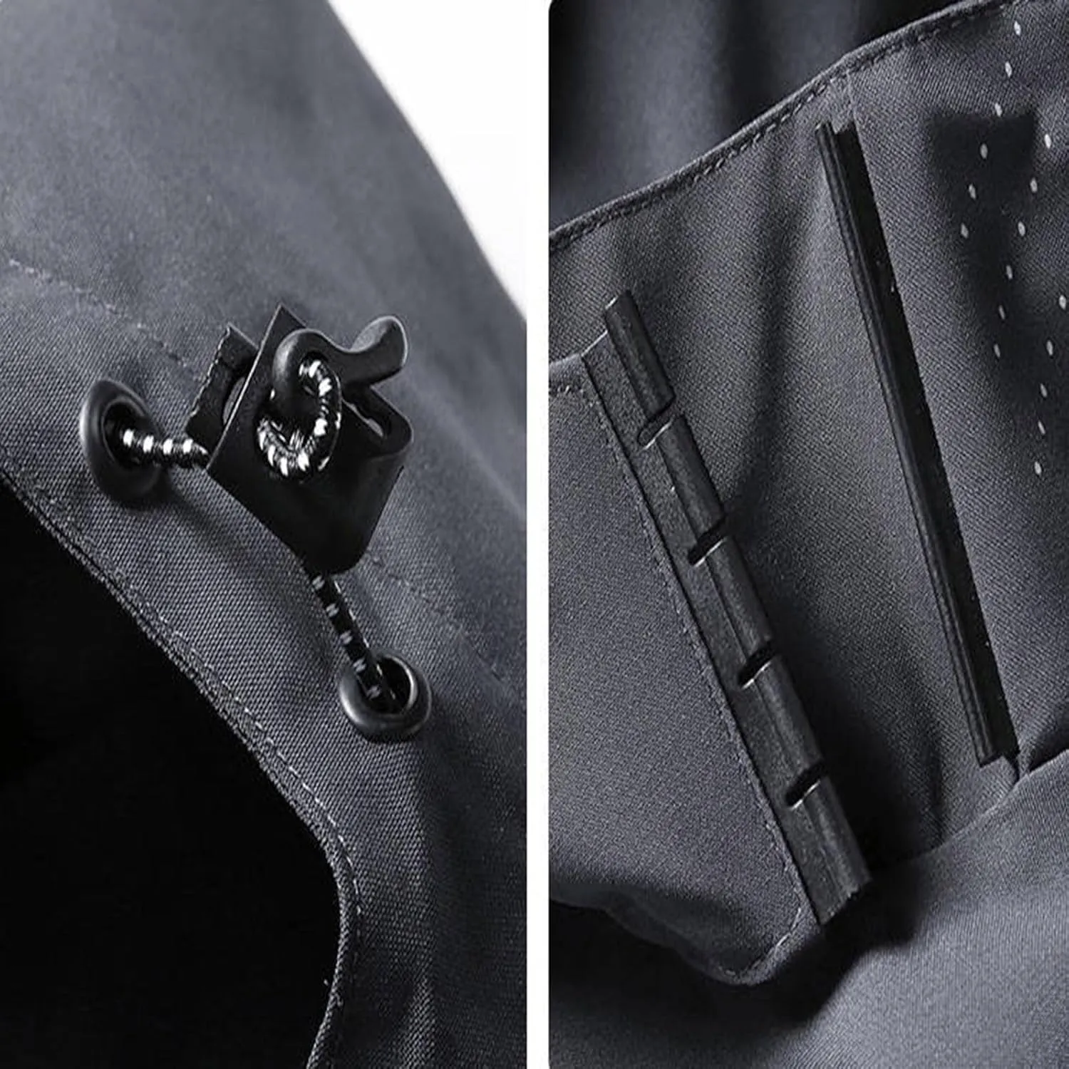 Finelylove Mens Lightweight Rain Jacket Breathable Soft Shell Jacket Waterproof Hooded Windbreaker Raincoat for Hiking
