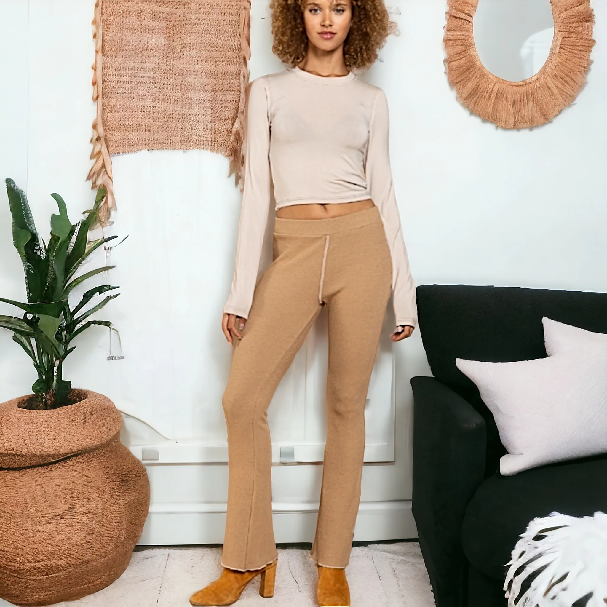Flared Stretchy Pants