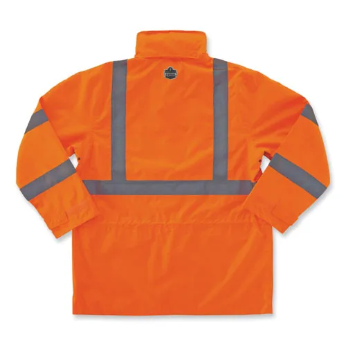 Glowear 8365 Class 3 Hi-vis Rain Jacket, Polyester, 5x-large, Orange