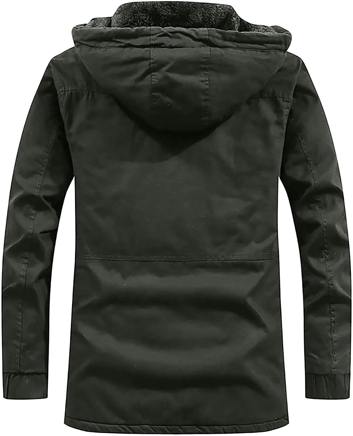 Heated Jacket for Men Active Jacket Puffy Jacket Winter Hooded Windproof Solid Long Sleeve Soft Coat Shell Jacket