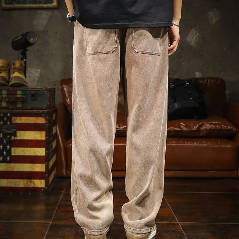 Jeans Straight Casual Long Pants P1034