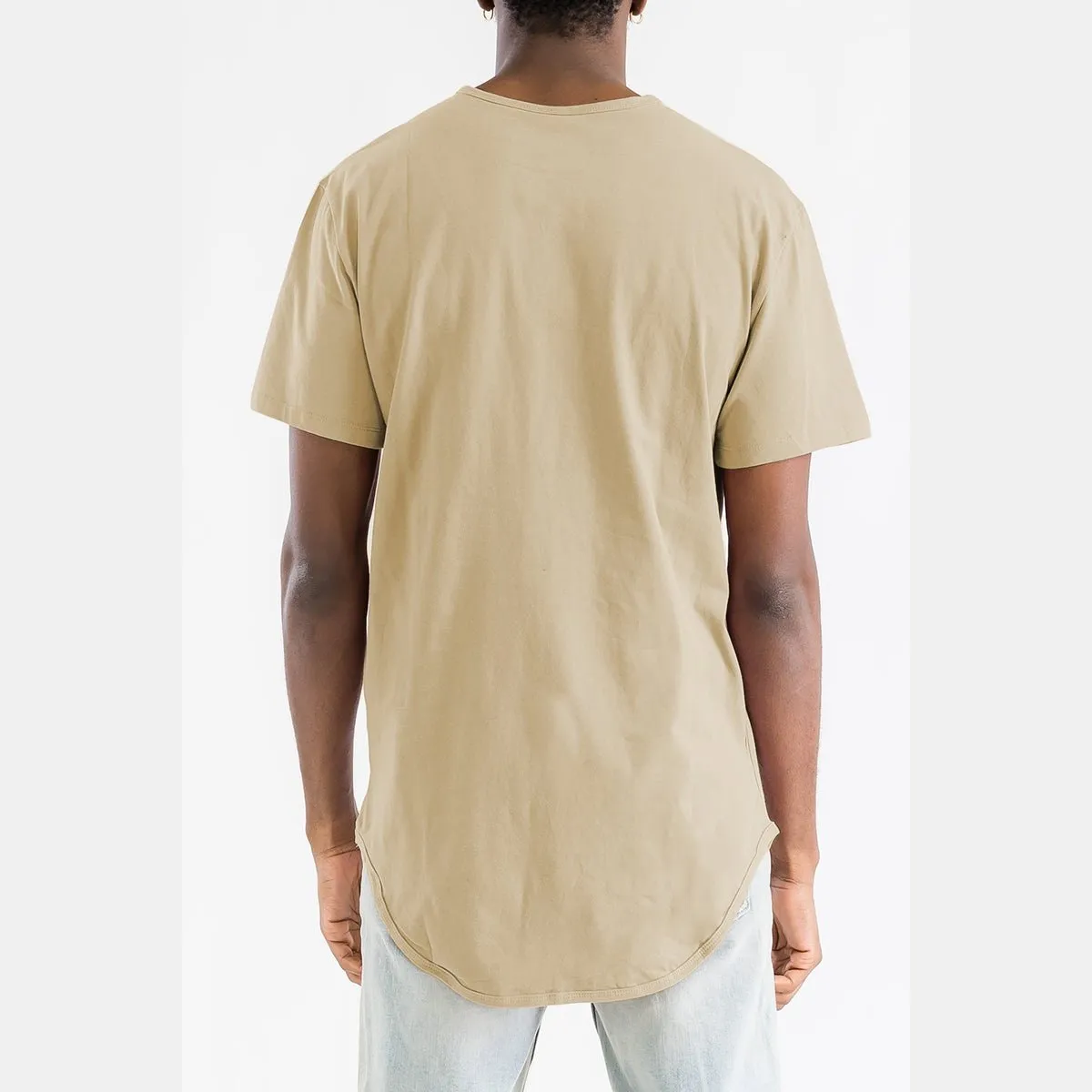 Khaki Classic Scallop Tee