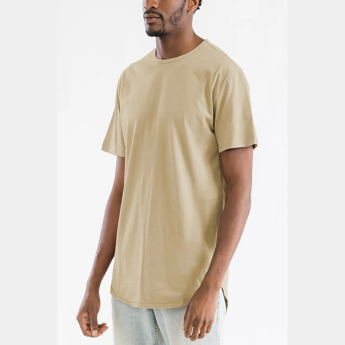 Khaki Classic Scallop Tee