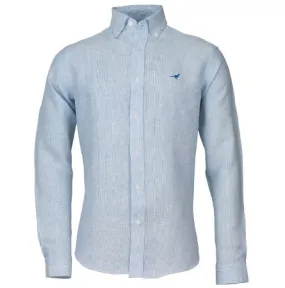 Laksen Portofino Linen Shirt, light blue