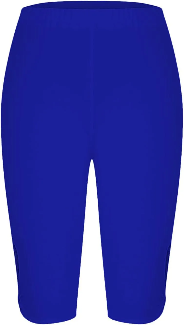 Leggings with Pockets for Women Waisted Hollow Yoga Quarter Pants Lightweight and Comfortable Quarter Pants Solid