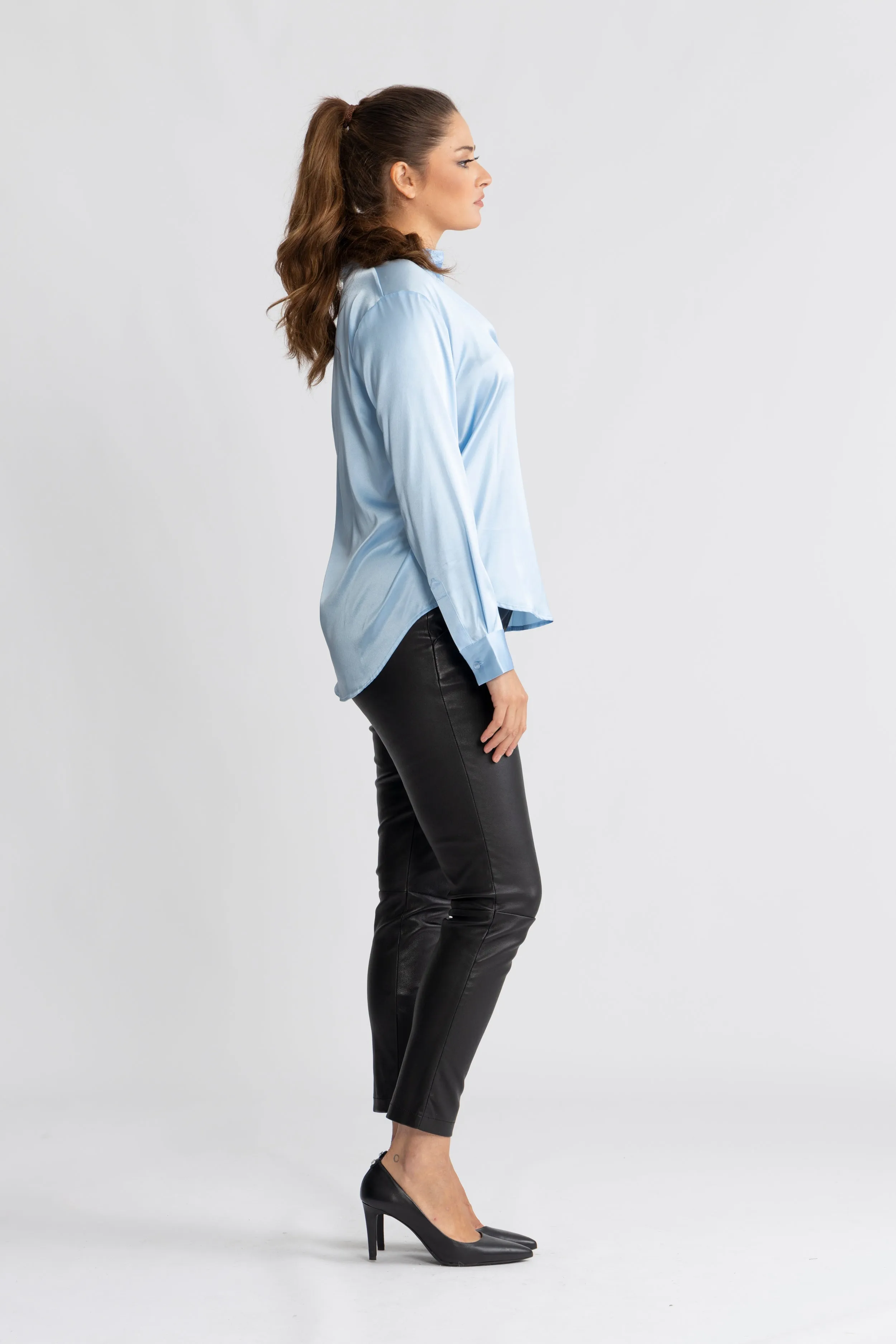 Leia Blouse - Light Blue