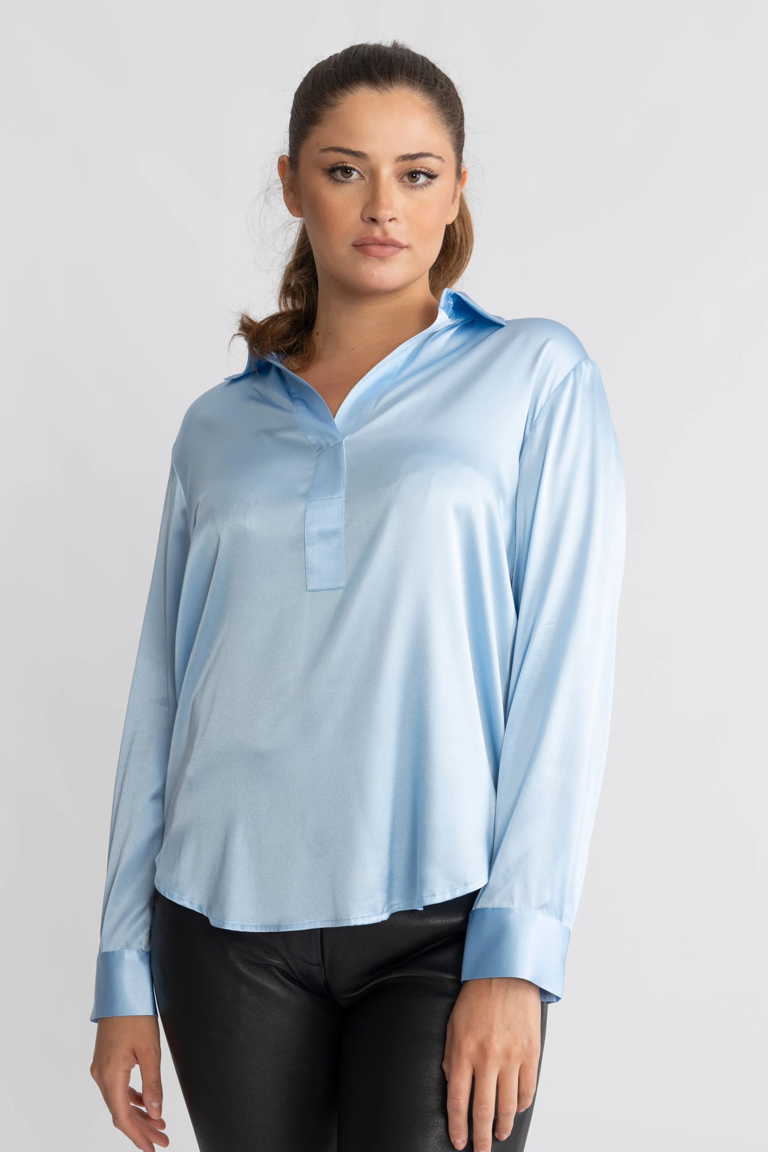 Leia Blouse - Light Blue