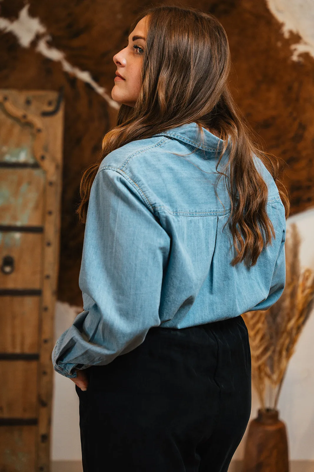 Light Denim Blouse