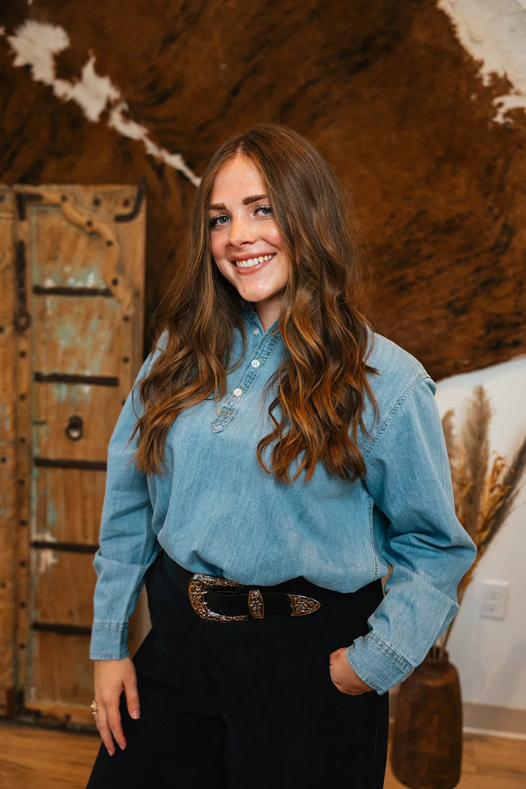 Light Denim Blouse