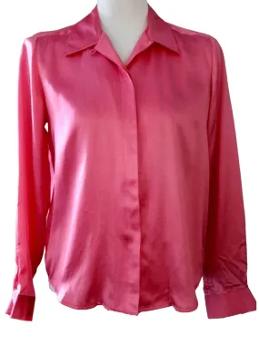 Light Spring Pink Silk Blouse