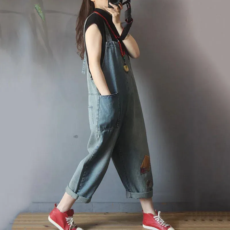 Macacão Feminino Jeans Casual Nice