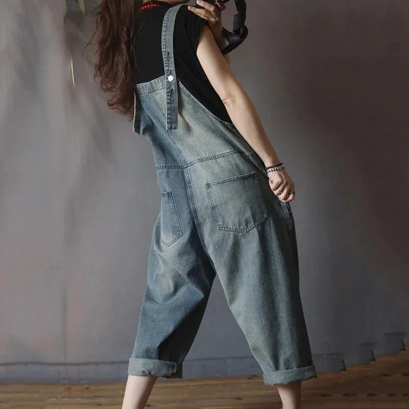 Macacão Feminino Jeans Casual Nice