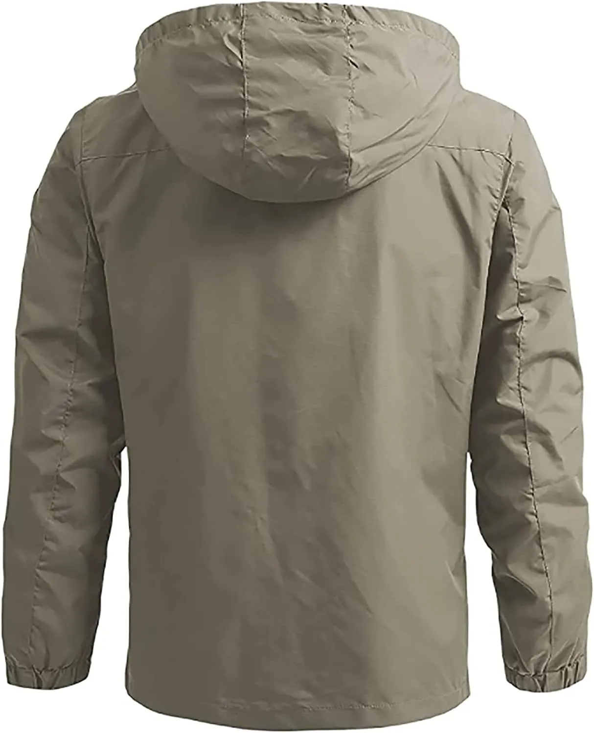 Men's Jacket, Waterproof Rain Jacket, Windproof Raincoat for Cycling, Breathable Windbreaker Transitional Jacket