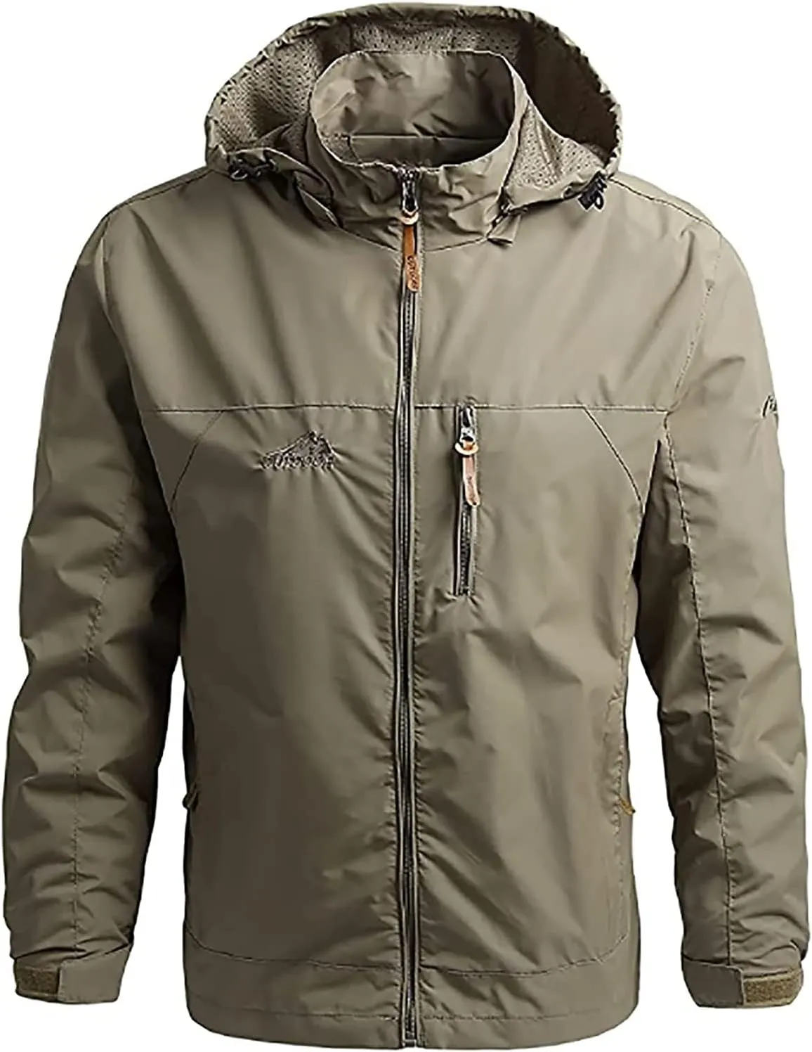 Men's Jacket, Waterproof Rain Jacket, Windproof Raincoat for Cycling, Breathable Windbreaker Transitional Jacket