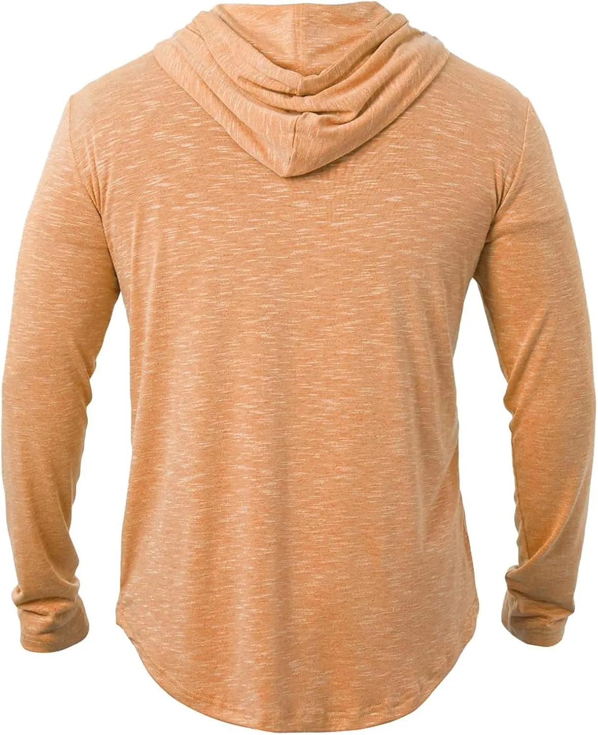 Mens Lightweight Workout Hoodie Gym Fitness Long Sleeve Breathable Hooded T Shirts Muscle Athletic Pullover Tops