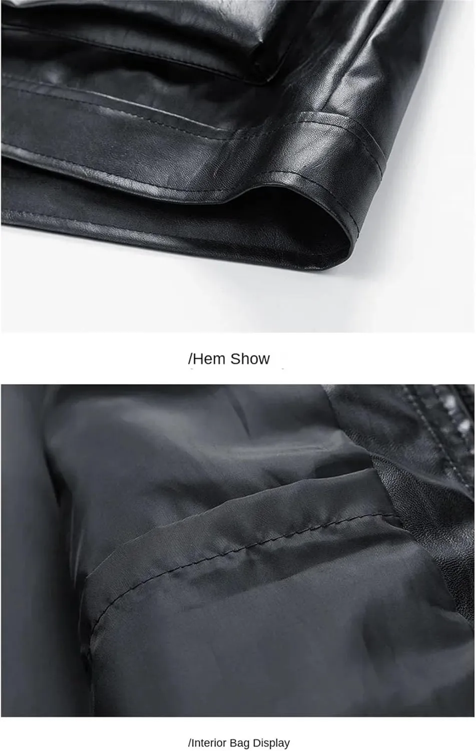 Men's Loose Retro Handsome Motorcycle Leather Jacket Comfortable Breathable Collar Coat