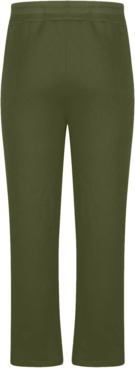 Men's Wide Leg Pants for Curvy Women,Stretchy Comfortable Lounge Pants