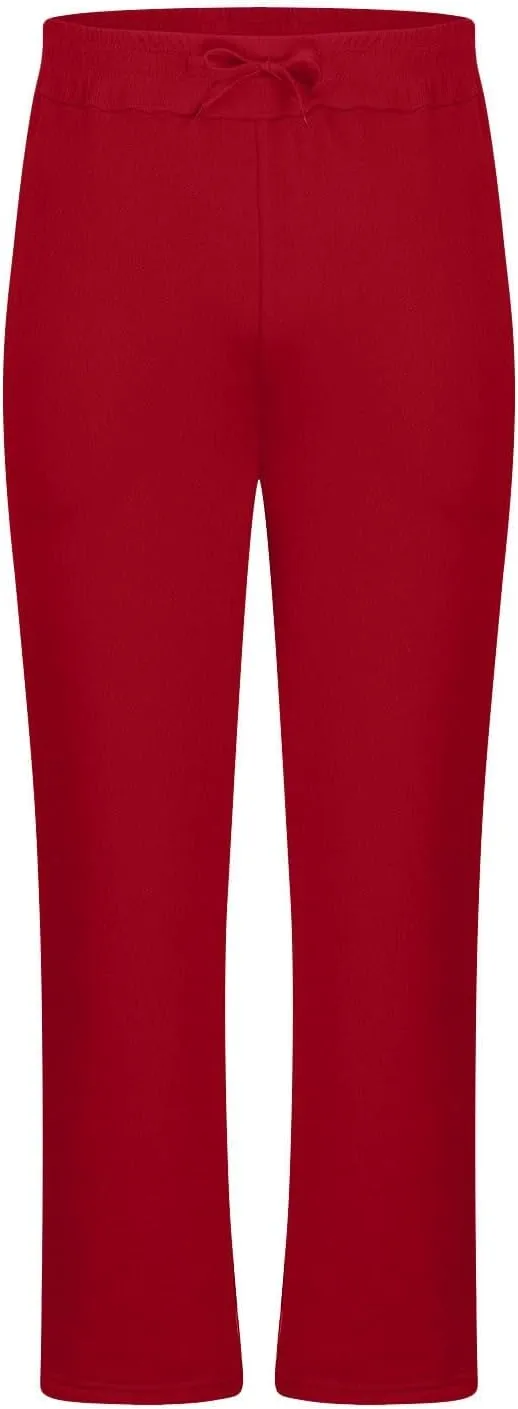 Men's Wide Leg Pants for Curvy Women,Stretchy Comfortable Lounge Pants