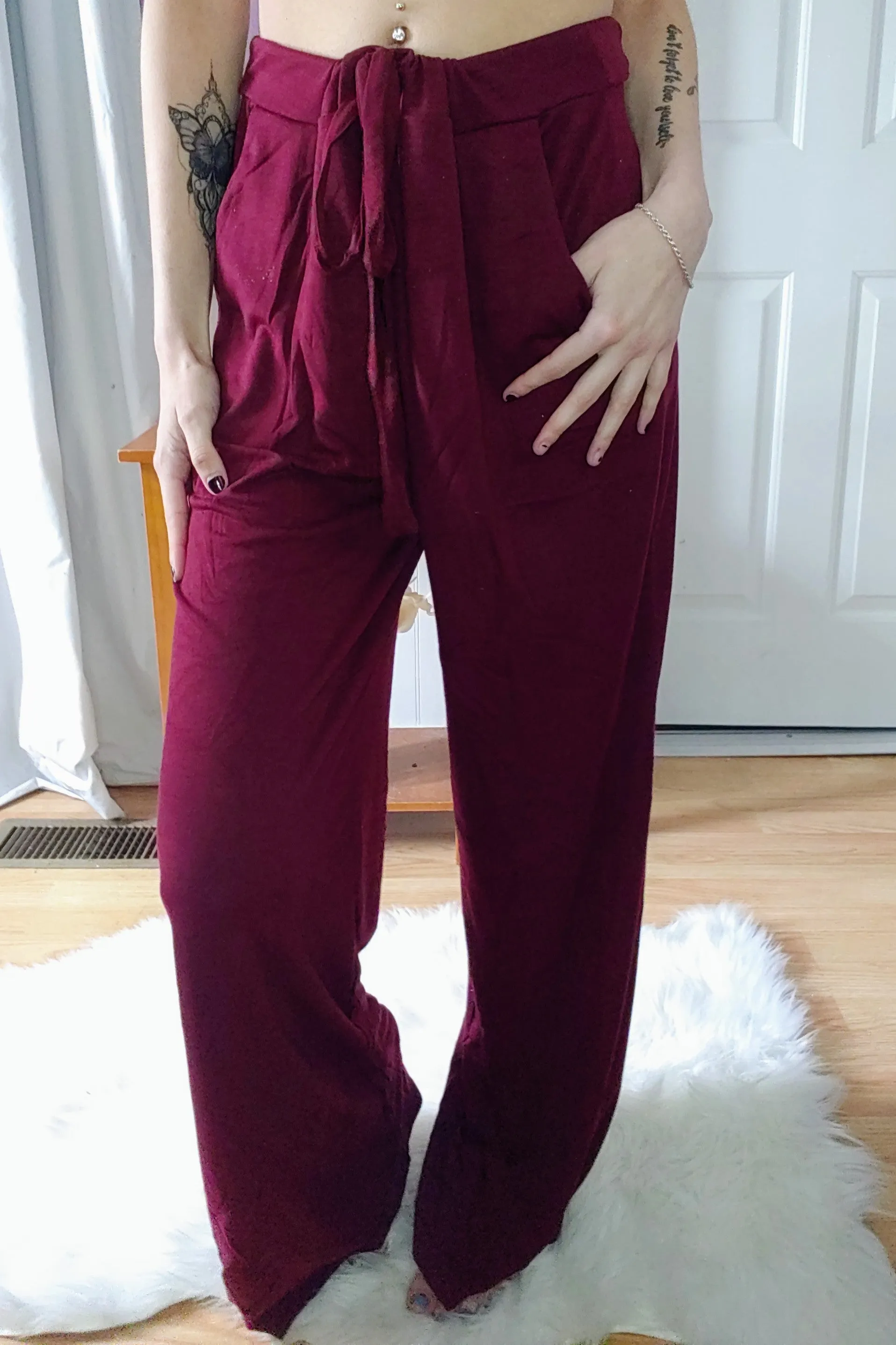 Navy Drawstring Pants (S-XL)