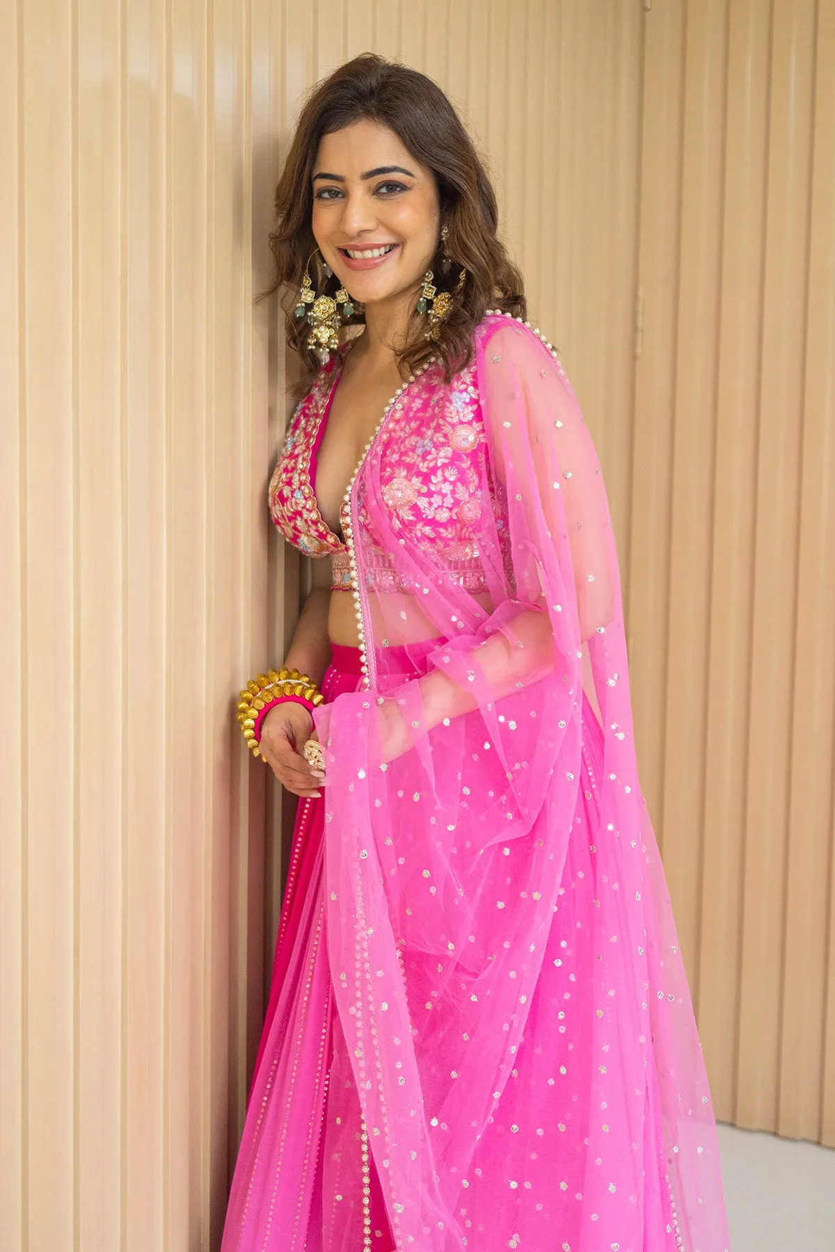 Nisha Aggarwal in Ombre Meadow Set