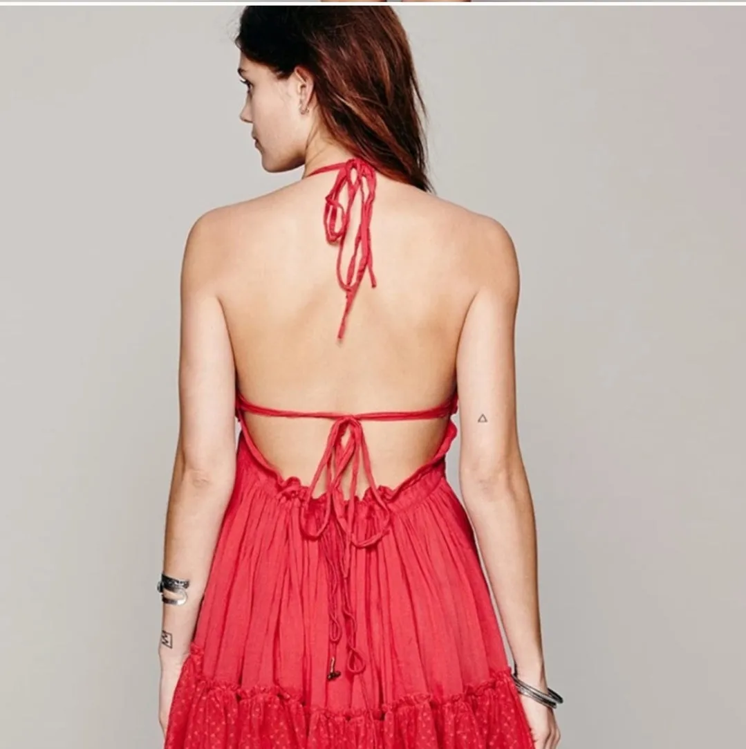 Open Back Mini Dress
