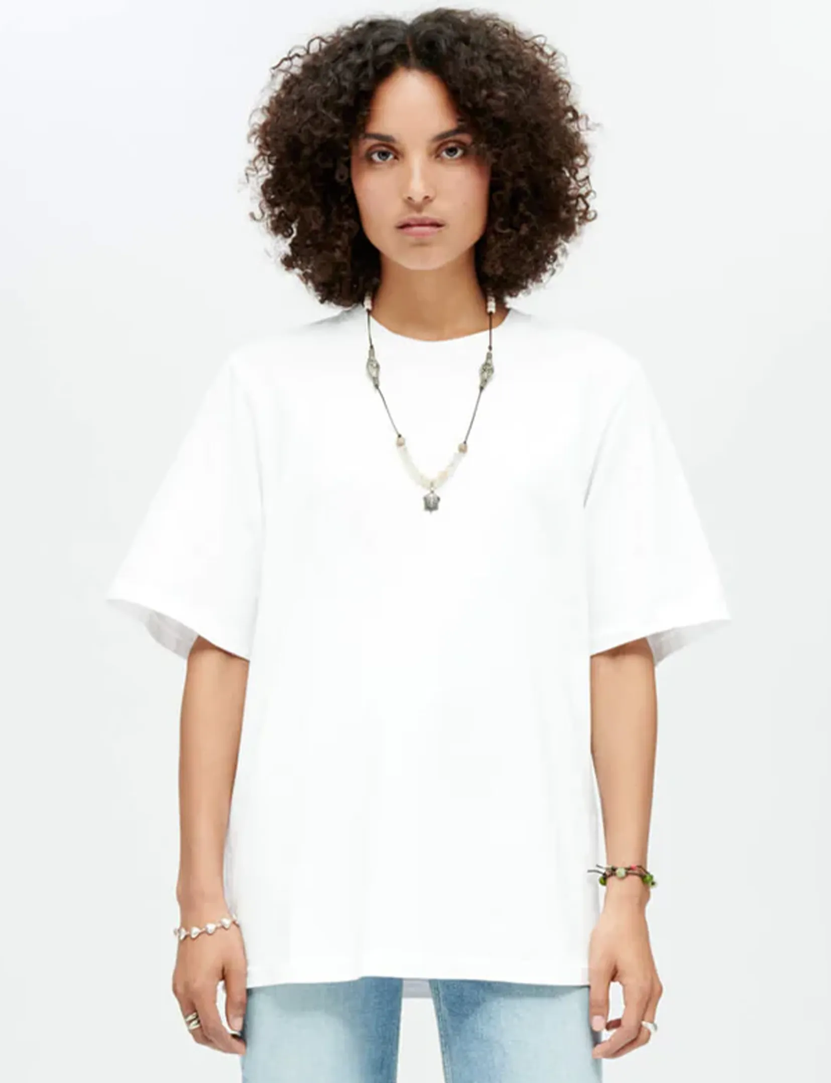 Oversized Tee, Optic White