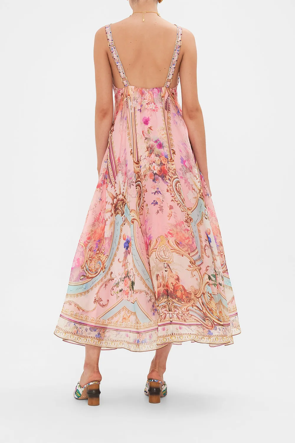 PLUNGE NECK MAXI DRESS LETTERS FROM THE PINK ROOM