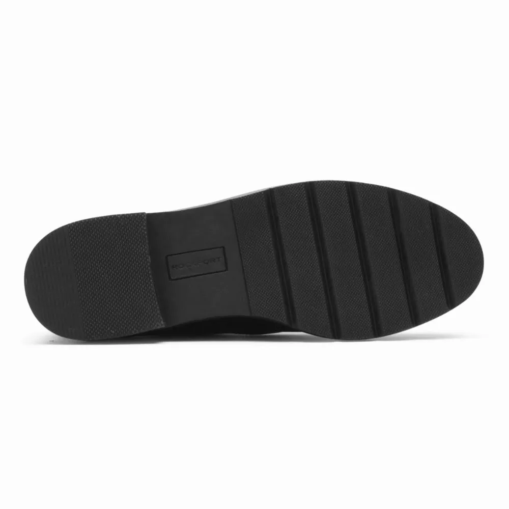 Rockport Women KACEY LACEUP BLACK LTHR