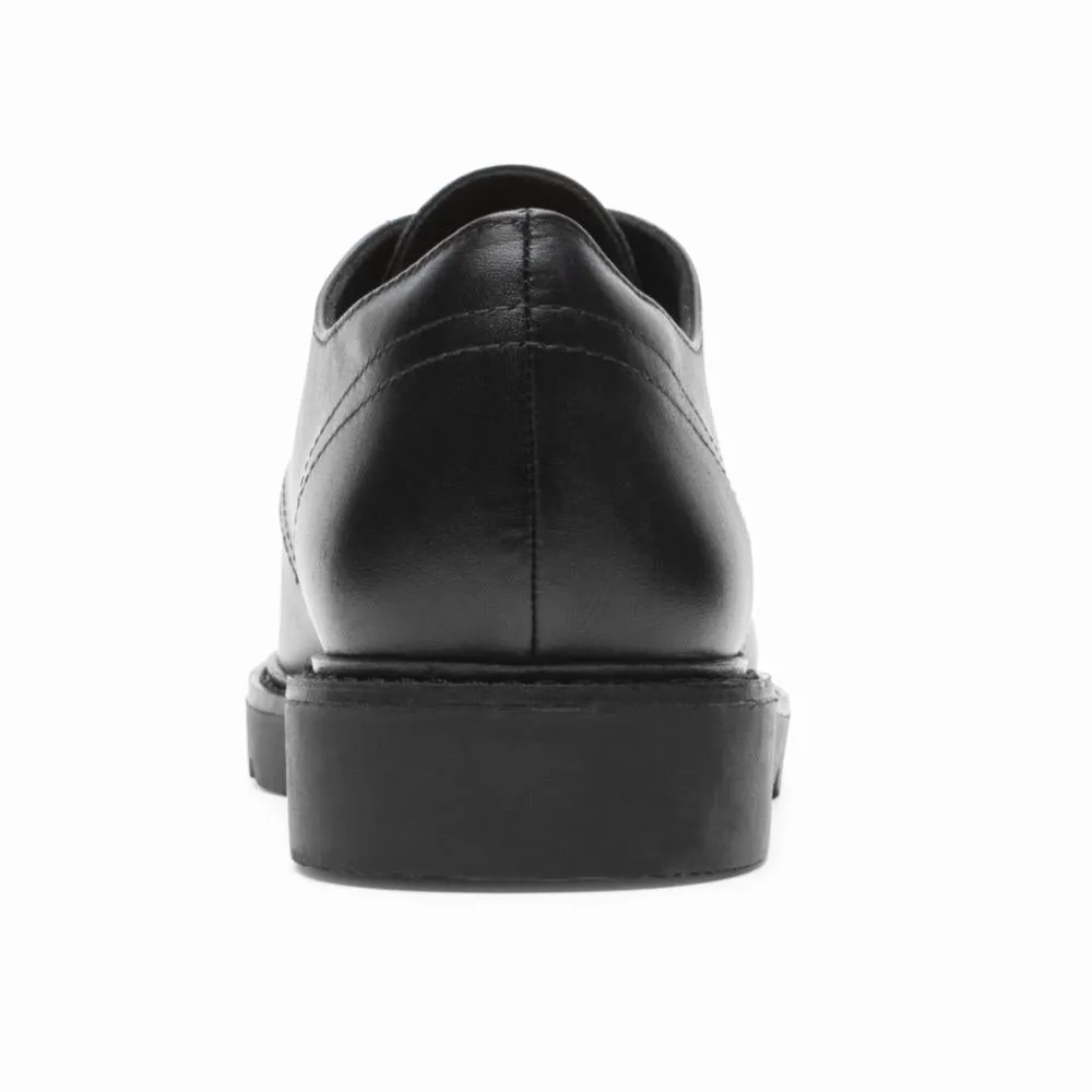Rockport Women KACEY LACEUP BLACK LTHR