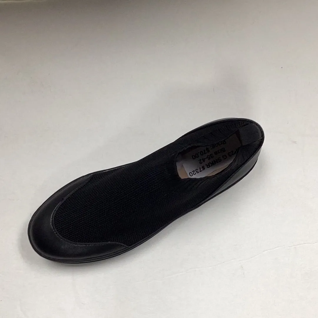 SALE SP23 Boutaccelli Riki Plain All Black Sock Sneaker