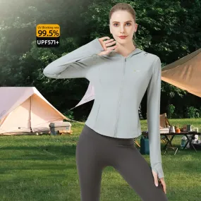 Slim Fit Hooded Sun Protection Jacket