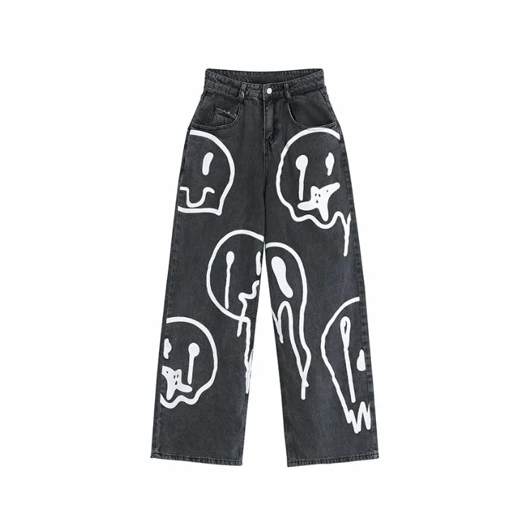 Smiley Faces Distort Pants