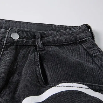 Smiley Faces Distort Pants