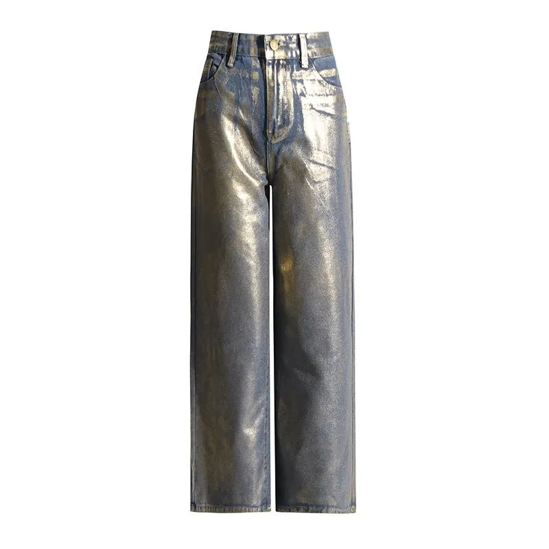 Spray Paint Gradient Casual Jeans