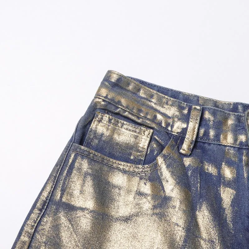 Spray Paint Gradient Casual Jeans