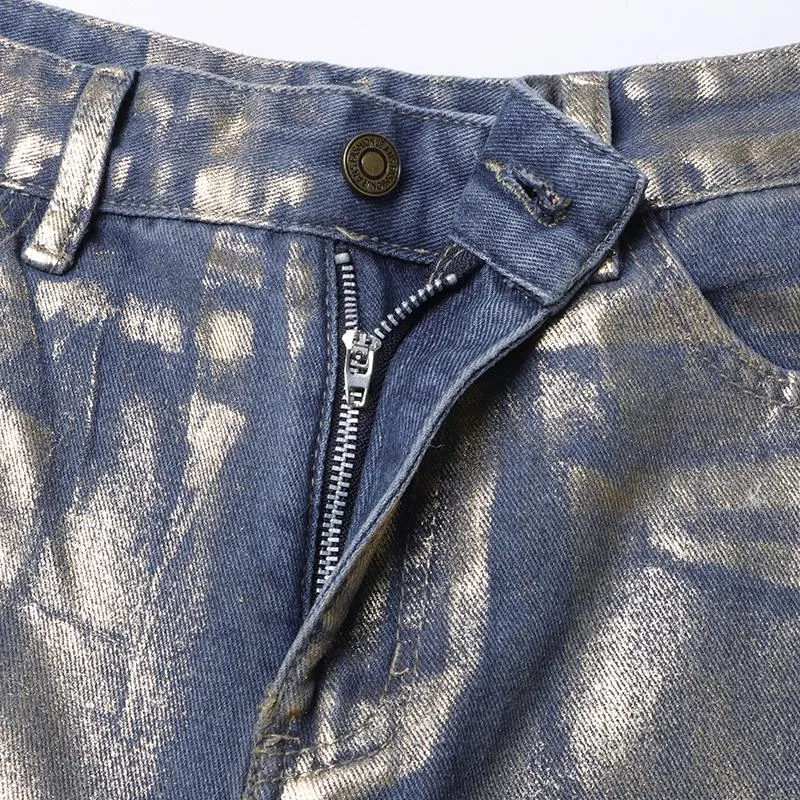 Spray Paint Gradient Casual Jeans