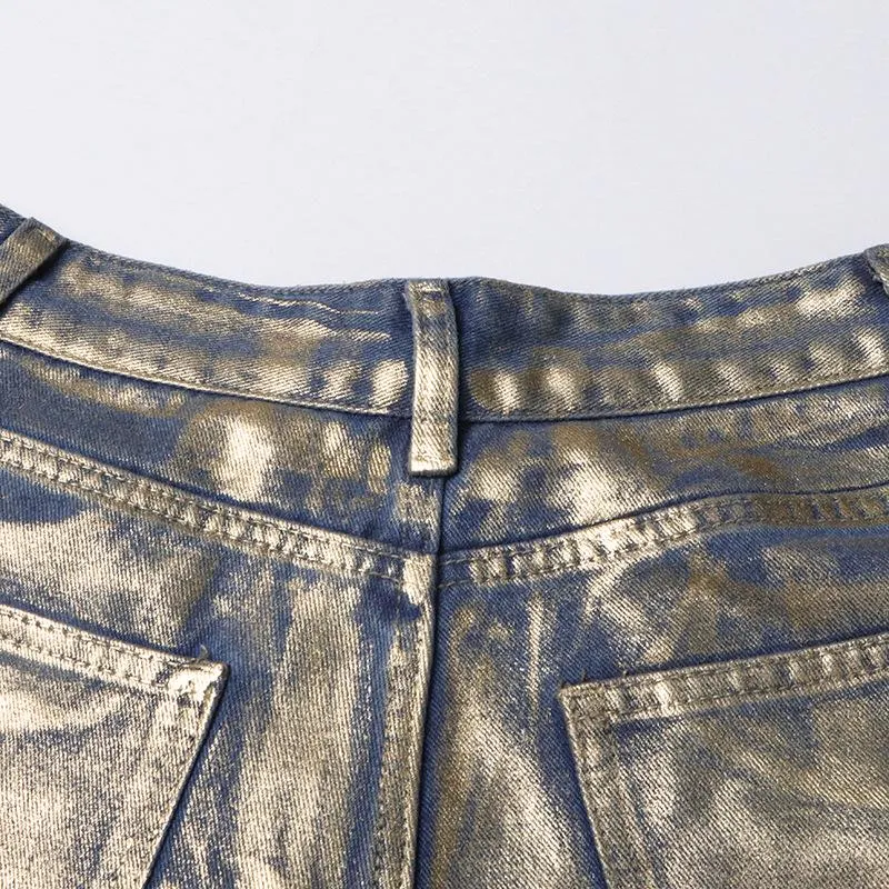 Spray Paint Gradient Casual Jeans