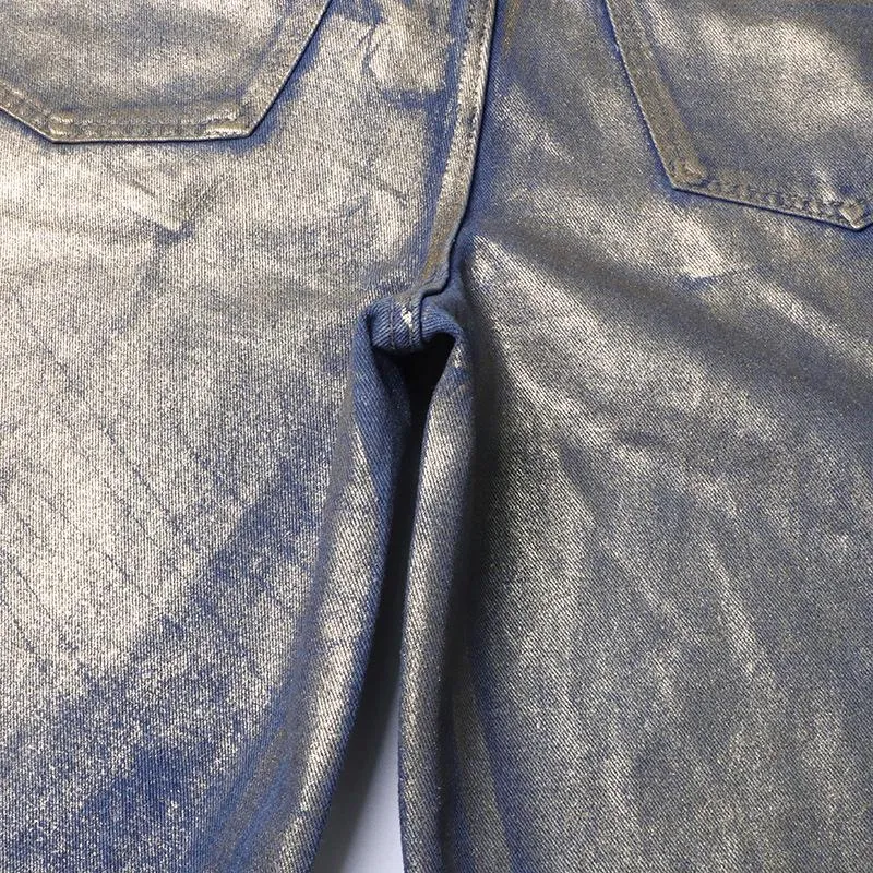 Spray Paint Gradient Casual Jeans