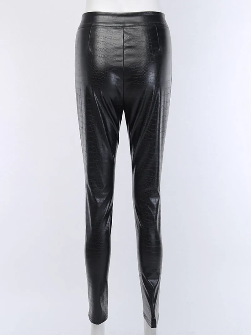 Stretchy Sexy PU Pants